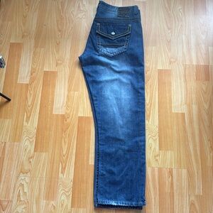 Vintage Brass Jeans size 36x30. Dark wash. Preowned.